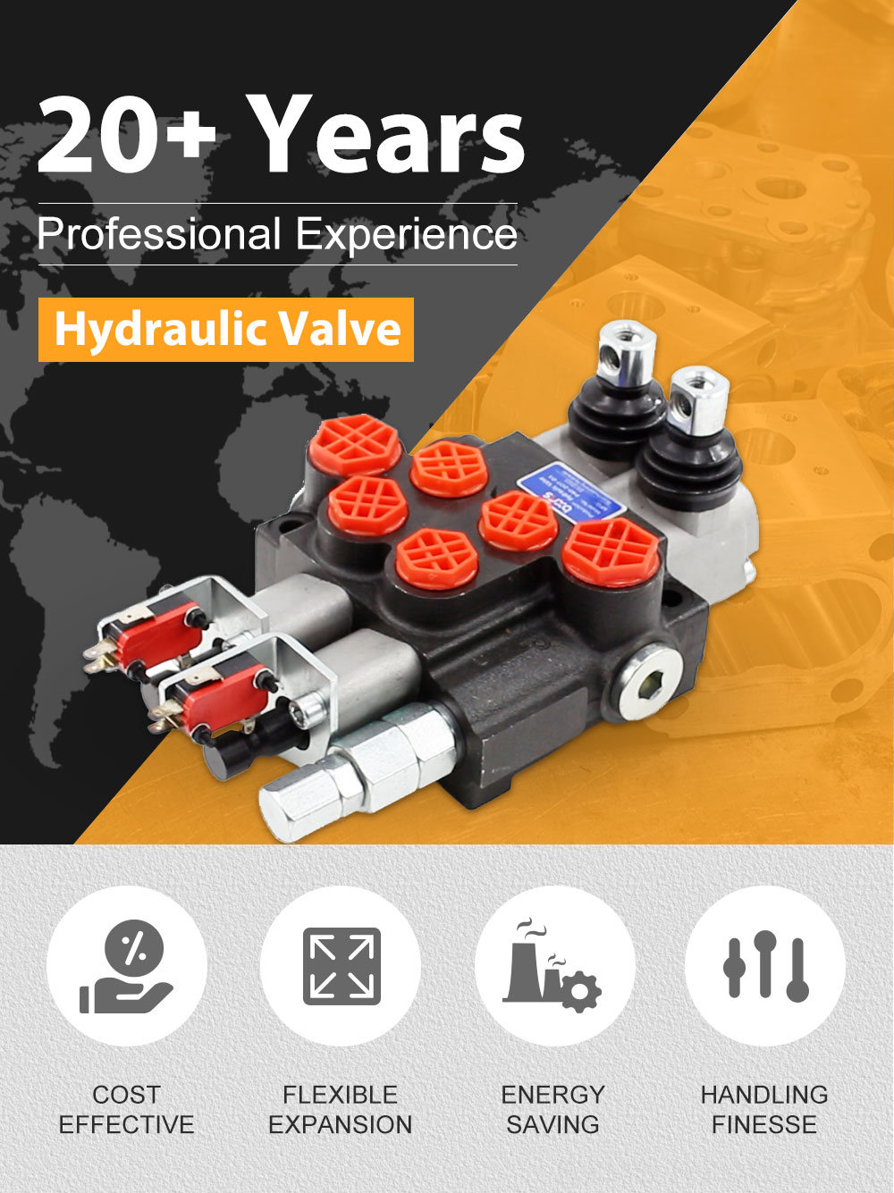 Hydraulic Directional Valve P40: Customizable Options & Wholesale Availability detailed image